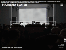 Tablet Screenshot of natashaslater.com